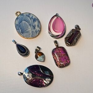 Lot of 7 Vintage Pendants